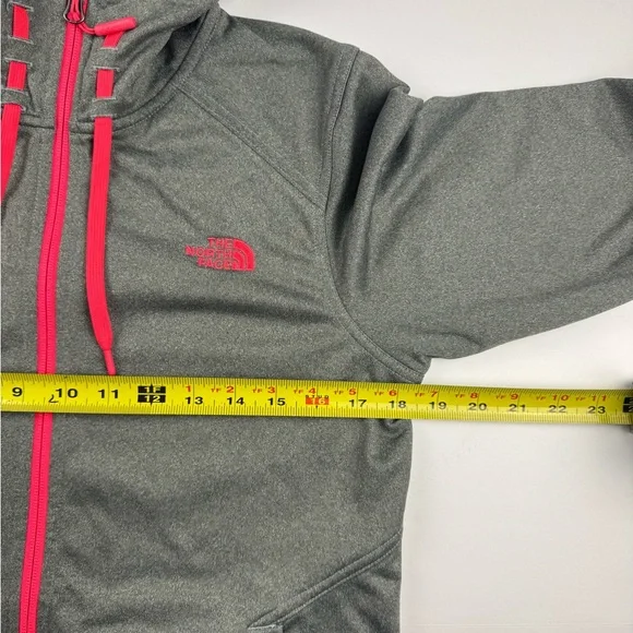 The North Face Gray and Pink Women's Full-zip hoodie size medium - Picture 4 of 8